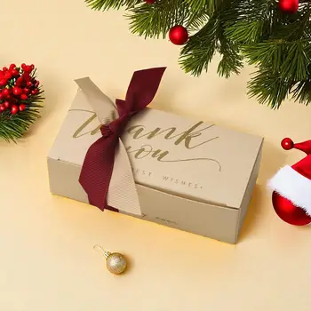 10шт Изискани сватбени кутии за бонбони за Подарък кутия с позлатени релефни и лък от лента, картонена опаковка кутия, чанта за подаръци, украси за партита