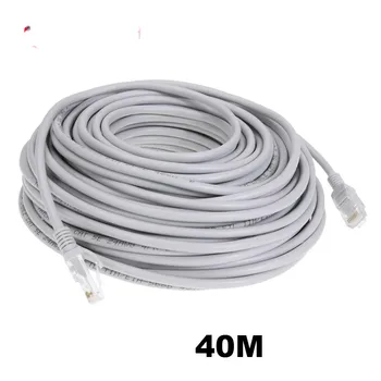 1бр 40 м 131 ft Мрежов кабел Cat5 Ethernet RJ-45 Кръпка Външен Водоустойчив кабел lan Кабели за системата на IP камери за ВИДЕОНАБЛЮДЕНИЕ POE
