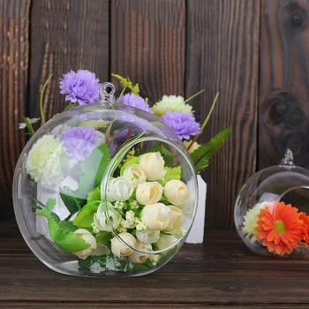 2017 Креативна Подвесная Стъклена ваза с лъжичка, саксия за растения, цветя, Терариум, съд за домашния офис, Подвесная Стъклена ваза J2Y