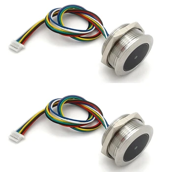 2X Метален светодиоден пръстен за управление на GM861 с индикаторна лампа Интерфейс UART 1D/2D Баркод QR-код Модул баркод четец