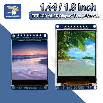 3.3 В 1,44 1,8-инчов сериен порт 128*128 128*160 65K SPI Пълноцветен TFT IPS LCD дисплей на Модулна платка заменя OLED ST7735