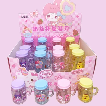 32шт Острилки за моливи Sanrio Hello Kitty Kuromi My Melody Студентски чаша, Острилка за моливи, Канцеларски материали, ученически пособия на Едро