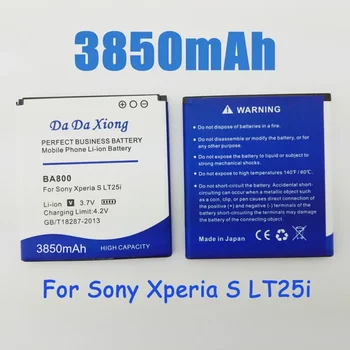 3850 ма Литиево-йонна батерия BA800 за телефон Sony Ericsson V Lt26I Arc HD Xperia LT25i LT25C LT26