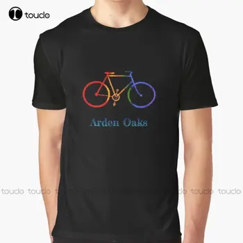 Arden Oaks Sacramento Gay Pride Rainbow Bicycle, Дъгата под наем, гей-парад, тениска с изображение на Гордост Bike, подарък за Коледа, тениска Xs-5Xl