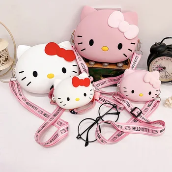 Kawai Голям/малък Размер на Sanrio Hello Kitty Чанта През Рамо Дамски Чанти-Месинджър Сладко Пролетно Пътна Чанта През Рамо Чантата си За Монети Подарък За Момичета