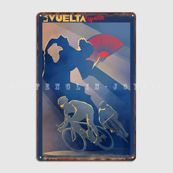 La Vuelta Espana Метални Плочки С Вывесками Ретро Кино Кухня Клуб Бар Тенекеджия Табели, Плакати