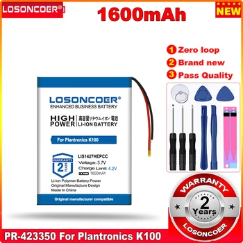 LIS1427HNPCS 1600mAh PR-423350 Батерия за Plantronics K100 LIS1427HEPCC LIS1427NHPCC за Sony MDR-DS6500 MDR-XB950BT MDR-RF6500