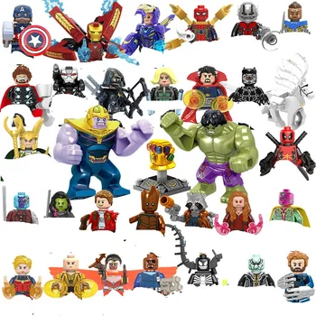 MOC Hero 32 Набор от градивни блокове Серия от супергерои на Marvel Отмъстителите Small Particle САМ Assembly Toys