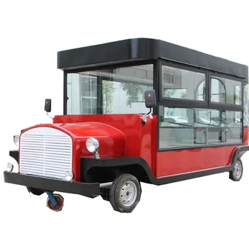 OEM Мобилен камион за бързо хранене, за продажба, класически автомобили за продажба на хот-дог с топка сладолед, индивидуален ретро-трейлър за хранене