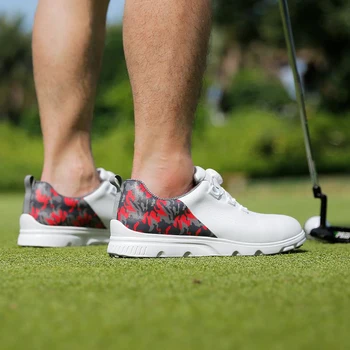 PGM Golf Мъжки Водоустойчиви Дишащи против хлъзгане, Маратонки, здрави и Меки Спортни обувки За ходене, Спортни обувки за голф игрища на открито