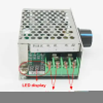 PWM Контролер на Двигателя за Постоянен Ток с Цифров Дисплей Регулатор 6V-60V 12V 24V 36V 48V 30A Потенциометър 15 khz с Ключа Процентни Дисплей