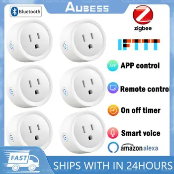 US Plug WIFI Bluetooth Wireless 20A US Smart Home Timing Socket Управление на приложение Smart Life Гласово управление на Работа с Алекса Google Home
