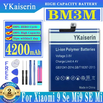 YKaiserin За Xiao Mi Battery BM3M За Xiao Mi 9 SE Mi 9 SE Акумулаторна Батерия с Голям Капацитет за съхранение капацитет 4200 mah За Подмяна на Телефон Batteria