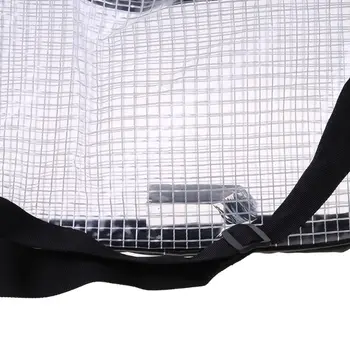 Антистатик прозрачна чанта за инструменти в чисто помещение, пълно покритие от PVC за инженеринг чанта през рамо
