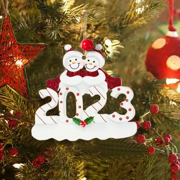 Весела Коледа Семейна Окачване Коледна Елха Висящи Украси Коледна декорация за дома 2023 Коледни Подаръци Навидад Нова Година