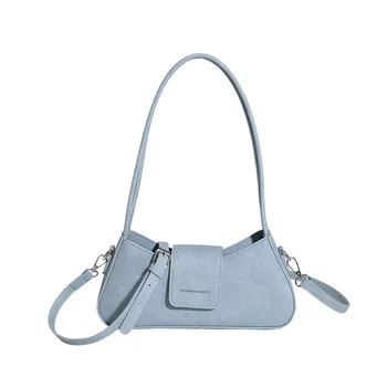Висококачествена кожена чанта през рамо, жените модерна чанта-портфейл, дизайнерска чанта през рамо, луксозна чанта за подмишниците, малка квадратна чанта