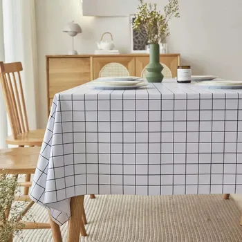 Водоустойчив Маслостойкий карирани подложка от PVC за масата, домашна покривка