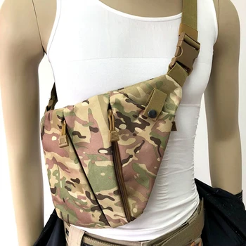 Глок Ляво Дясно Скрита тактическа многокамерная чанта за съхранение на оръжие, Страйкбольная кобур, найлон мъжка чанта през рамо, чанта-месинджър през рамо