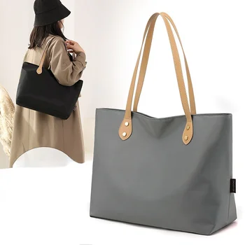 Дамски реколта чанта през рамо, голяма чанта, модерен проста чанта в стил ретро, дамски 14-инчов лаптоп чанти