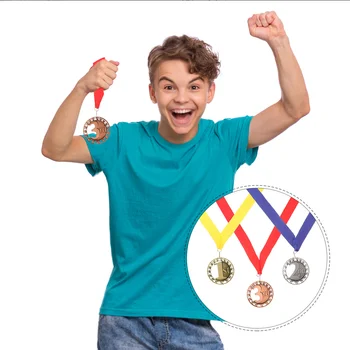 Декоративна медал, медал за спортна игра, Кръгла медал медал с лента