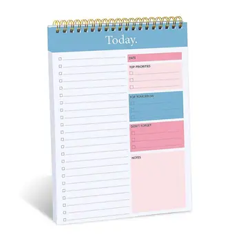Дневник на 50 листа, двустранен, хартия за отчитане на работното време, в които корици за търговци Ефективен бележник за планиране