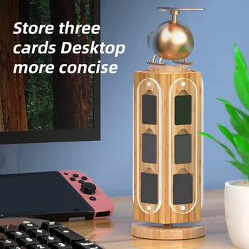 Държач за съхранение слот карти Калъф за игра на карти за NS Switch с магнитна закопчалка Кутия за карти памет microSD