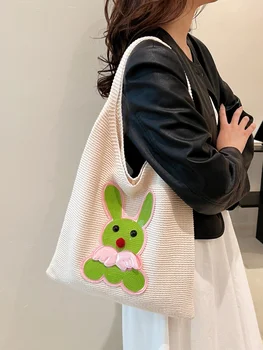 Ежедневни мека дамска чанта с голям капацитет 2023, нова популярната чанта на рамото ръчно плетени, работна чанта-кофа