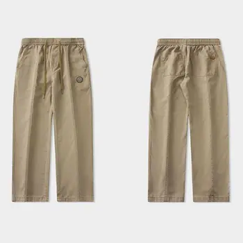 Ежедневни панталони мъжки, спортни панталони-карго в ретро стил с джобове за эластичном зона за удобни и топли панталони и пълнометражни Мъжки