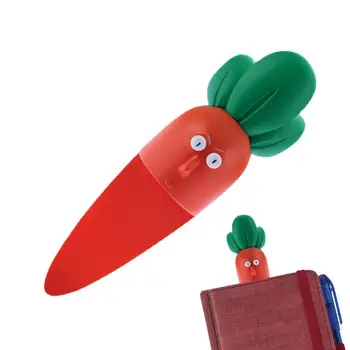 Запомнете за четене на студентска страница 3D Мультяшные отметки под формата на зеленчуци С моркови, зелен лук, царевица, стерео Kawai