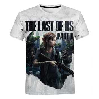 Игра The Last of Us, тениски с 3D принтом, Нова Градинска риза в стил Харадзюку, Потници За Мъже И Жени, Лятна Мода Ежедневни Тениска с къс ръкав