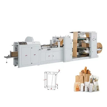 Книжен продукти LMD-400B + LST-4700R Машина за производство на хартиени торбички с V-образно дъно, с флексо печатна машина