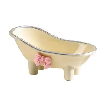 Мини държач за сапун в банята, Ръчен държач за сапун под формата на вани, Бижута, Ковчег за нокти, Органайзер за сапун