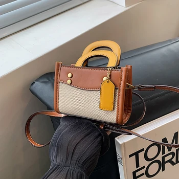 Модни мини чанта, луксозна дизайнерска дамска чанта, висококачествена чанта през рамо от изкуствена кожа, чанта-месинджър, нови чанти за червило за жени