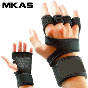Нова 1 Чифт Ръкавици за тренировки за повишаване на тежести За жени и мъже, за занимания с фитнес, Бодибилдинг, гимнастика, захватами за ръце в салона, защитни ръкавици за дланите