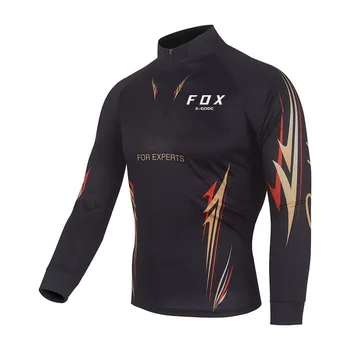 Облекло за риболов X-GODC FOX, дишащи ризи за риболов с дълъг ръкав, Анти-UV, бързосъхнеща облекло за колоездене и пешеходен туризъм