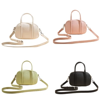 Однотонная Проста Модни Мини чанта-Тоут, Чанта през рамо за Жени, Модни Чанти за Момичета, Чанта През Рамо с Голям капацитет