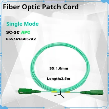 Оптичен Пач кабел 50-100ШТ SC-SC APC 3,5 м SX 1.6 mm Однорежимный G657A1/G657A2 Скок на Оптичен кабел за Интернет