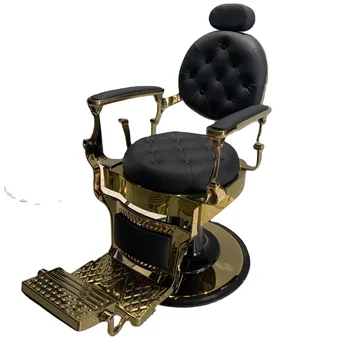 Оптовое Коса стол, готово за изпращане, черно и злато, салонное стол, мебели, коса стол