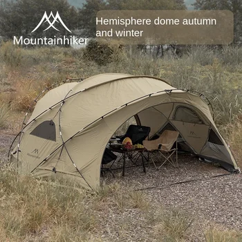 Палатка с полусферическим купол за нощуване на открито, Навес за къмпинг, Тента за къмпинг
