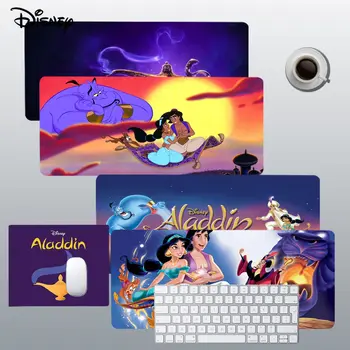 Подложка за мишка Disney Aladdin, забавен красива подложка за мишка от аниме, размер подложка за работния плот Kawaii за подрастващите момичета в спалнята