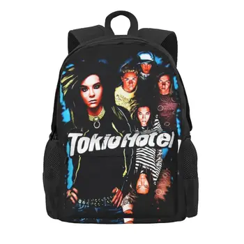 Раница Tokio Hotel Модни Немски Рок-раници за пътуване на модел за момчета, Ученически чанти Елегантна раница