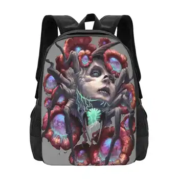Раница с имитация на бръмбар за един студент, училищна чанта за лаптоп, чанта с имитация на насекомо, Опасни бръмбар, красиви жени, могъщ Странен чужденец
