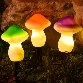 Слънчевата грибовидная лампа, открит градински лампа, led лампа за украса на двора, многоцветен венец-венец за вашия интериор, вътрешен двор