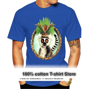 Тениска Lemur King Julian Мъжка Тениска Лятна Тениска Fun 4xl С Принтом От 100% Памук С Къс Ръкав
