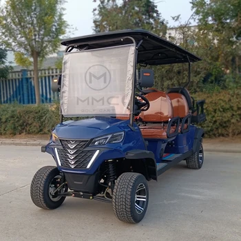 Точка на най-Добрата цена 48/72 В Нов модел на 4-местната електрическа количка за голф с една литиева батерия с мощност 5000 W, Повдигаща количка за Голф с 4 + 2 места