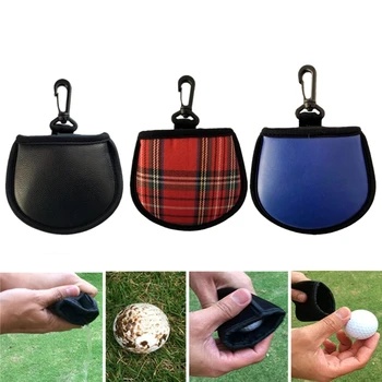 Чанта за измиване на топки за голф, имат чанта за измиване на топки за голф, чанта за почистване на топки за голф с клипс