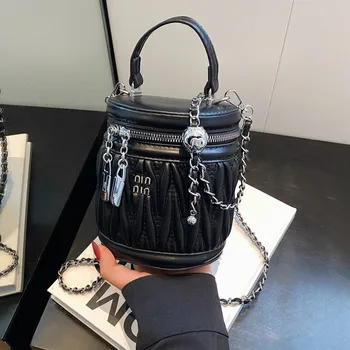 Чанта-месинджър, новата модерна и висококачествена ръчна чанта на верига за жени, пътуващи по работа, универсална чанта през рамо с едно рамо