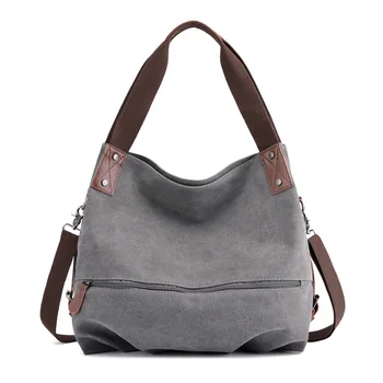 Чанта през рамо, жените однотонная чанта за почивка, на пролетта и лятото новата преносима чанта-месинджър, модни универсална дамски холщовая чанта