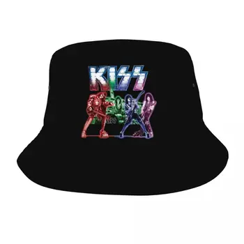 Шапки-кофи унисекс Kiss Band Crazy Demon Catman Ace Rock Пролетна прическа, Сгъваема туристическа шапка за риболов, шапка-Буни, Идея за подарък
